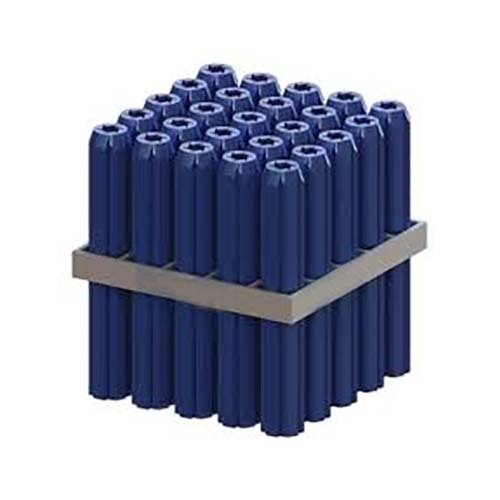 M8 x 25mm Blue Frame PVC Wall Plug - Box of 1000