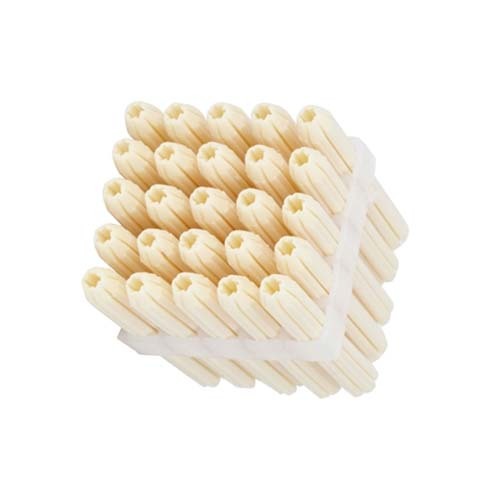 M5 x 35mm White Frame PVC Wall Plug - Box of 1000