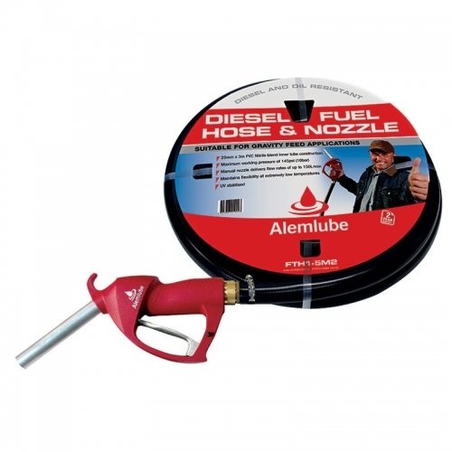 Alemlube 3m x 1" Diesel Farm Tank Hose Kit FTH1-3M2