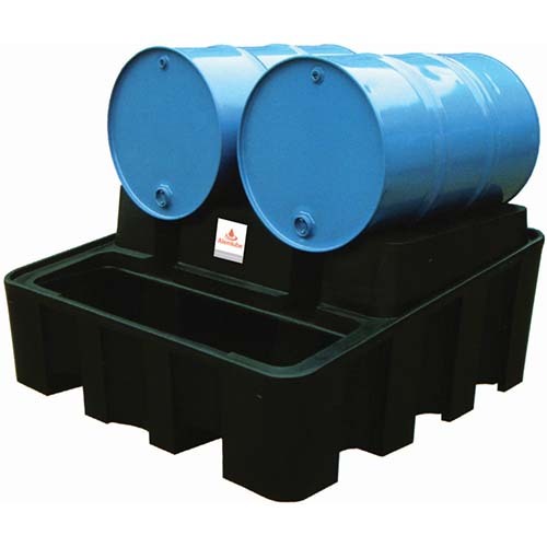 Alemlube 2 Drum Rack Polyethylene Spill Container SJ-200-003