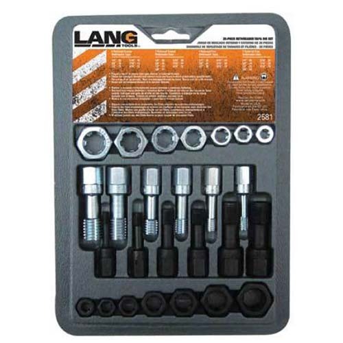 Lang Tools Thread Restorer Fine and Coarse SAE Kit, 26 Pieces