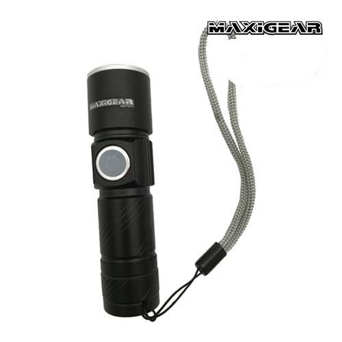 Maxigear LED Flashlight Adjustable Beam & 3 Mode Brightness 130 Lumens