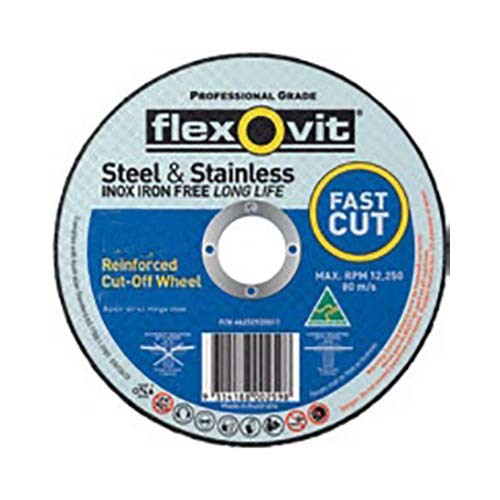 Flexovit Cut Off Wheel Std Iron Free 115 x 2.5 x 22.23mm - Pack of 50