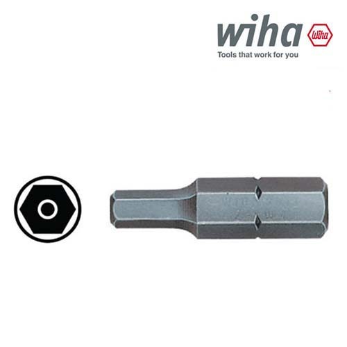 Wiha 5/32" x 25mm Hex Drive Security Insert Bit 1/4" Hex
