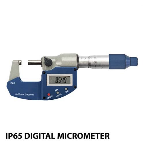 Maxigear Digital Outside Micrometer IP65 0-25mm & 0-1" Range