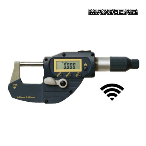Maxigear Digital Outside Micrometer Bluetooth IP65 25-50mm & 1-2" Range