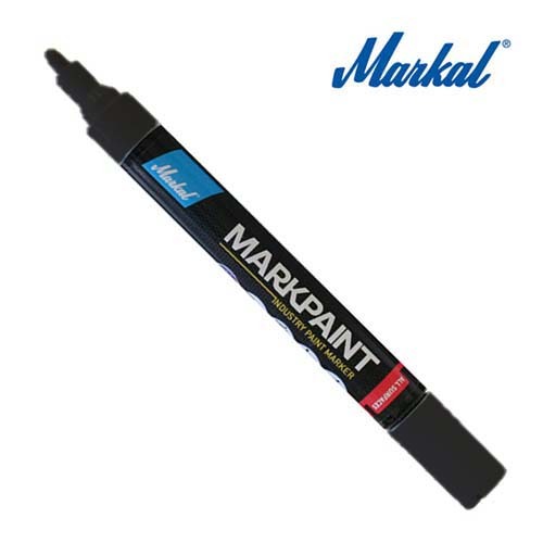 Markal MK97523 Industrial Paint Marker Markpaint 2-4mm Bullet Nib Black