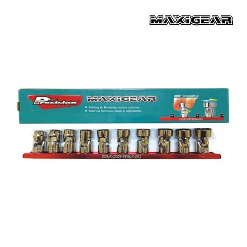 Maxigear Flex Head Socket 3/8" Square Drive Metric - Set Of 10