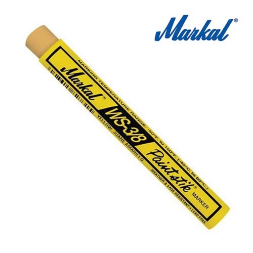 Markal MK82421 Paintstik WS-3/8 Water Soluble and Removable 9.5mm Mark Size Yellow