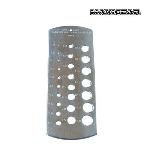 Maxigear Drill Gauge Metric 1 - 13mm x 0.5mm Increment