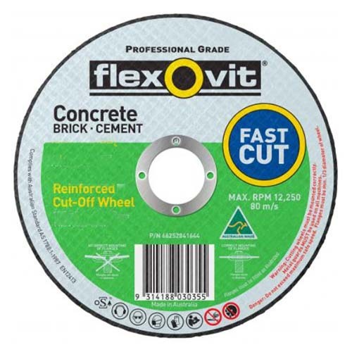Flexovit Cut Off Wheel Masonry 100 x 3.2 x 16mm - Pack of 25
