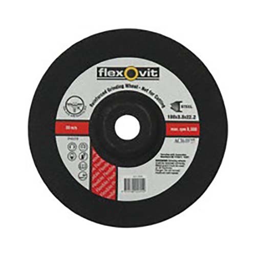 Flexovit Grinding Wheel Flexible Disc AC60 125 x 3 x 22mm - Pack of 25