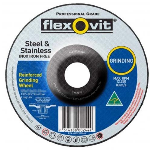 Flexovit Grinding Wheel Mega Inox Metal 100 x 7.0 x 16mm - Pack of 10