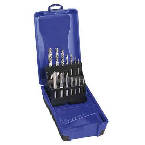 Bordo 3132-S2 UNC Spiral Point Tap and Drill Set 6G - 1/2" HSS-Co, 14pcs