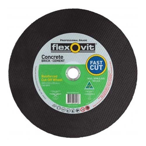 Flexovit Cut-Off Wheel Masonry High Speed Machine  350 x  4.1 x  25.4 mm - Pack of 10