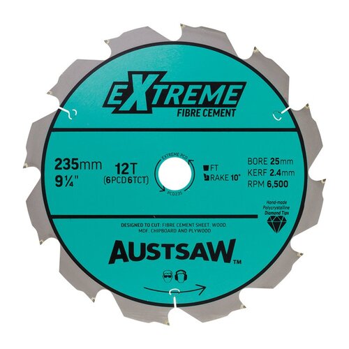 Austsaw 235mm (9 1/4") Polycrystalline Diamond Blade 25/20mm