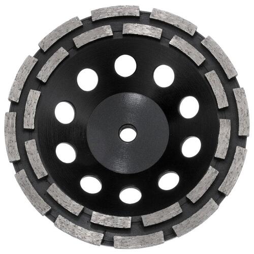 Austsaw 185mm (7") Diamond Cup Wheel Double Row - M14 Thread Bore