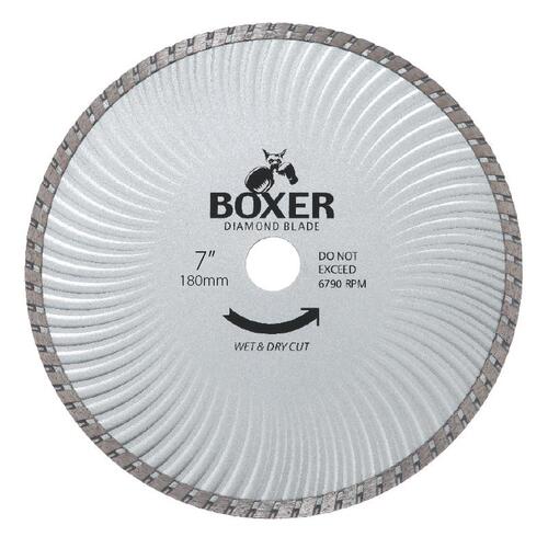 Austsaw 185mm (7") Diamond Blade Boxer Super Turbo Wave - 22.2/20mm Bore