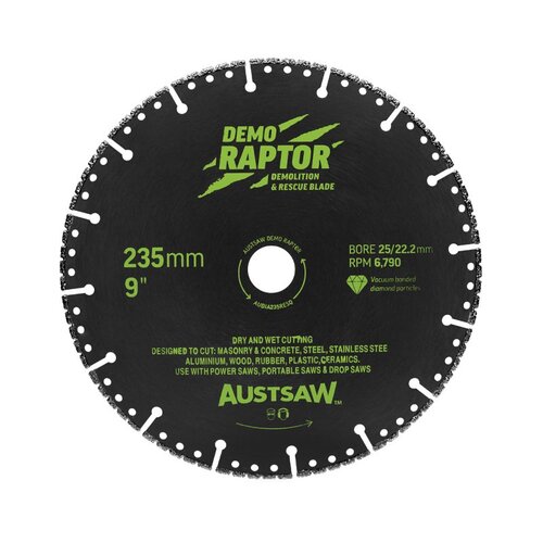 Austsaw 235mm (9") RESQ Diamond Rescue & Demolition Blade