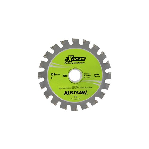 Austsaw 103mm (4") Rotary Hacksaw Blade - 16mm Bore - 20 Teeth