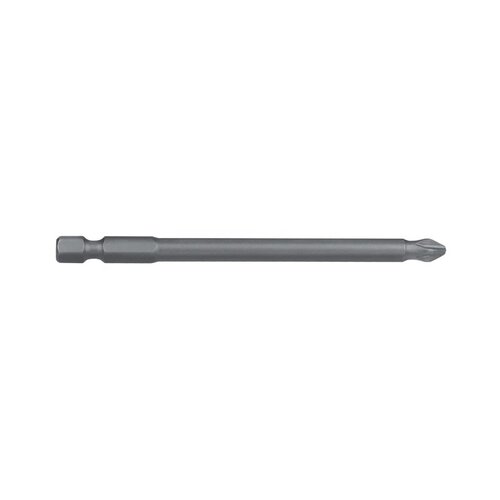 Alpha PH2 x 100mm Phillips Ribbed Power Bit Carded