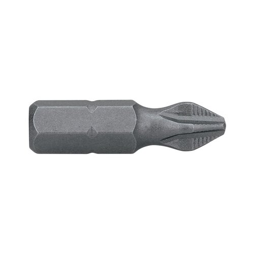 Alpha PH2 x 25mm Phillips Ribbed Insert Bit Carded CPH225SR  2/Pack