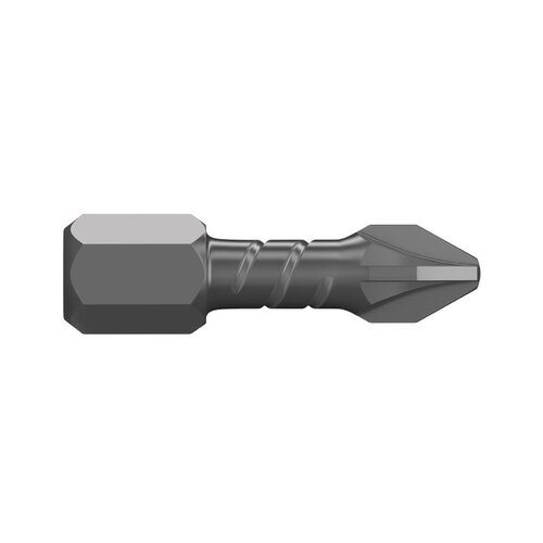 Alpha PZ2 x 25mm Pozidrive Thunderzone Insert Bit Carded  2/Pack