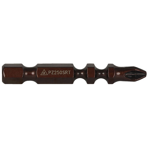 Alpha PZ2 x 50mm Pozi Maxdrive Torsion Power Driver Bit Ribbed - Pack of 10