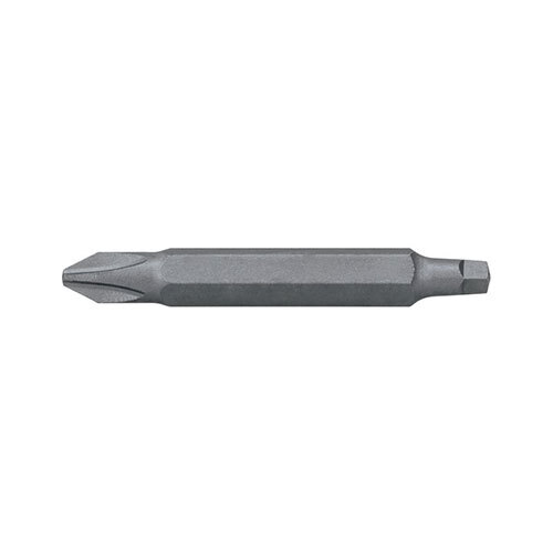 Alpha PH2/SQ2 x 50mm Phillips/Square Double Ended Power Bit - Pack of 10