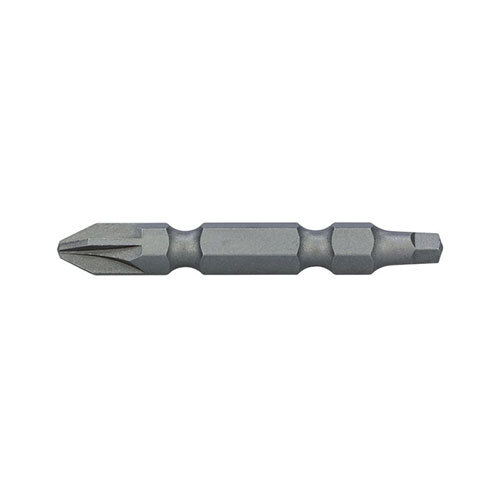 Alpha PZ2/SQ2 x 50mm Pozidrive/Square Double Ended Power Bit - Pack of 10