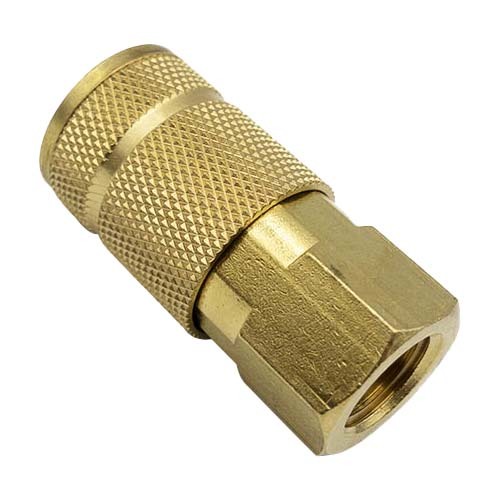 Champion B200-10 Airline 1/4" Female Coupling Brass (Ryco) - 10/Pack