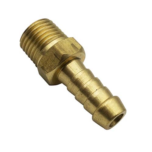 Champion B209B Airline 1/4" Male x 3/8" Hose Barb Brass - Box of 3