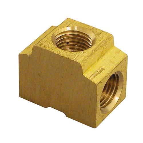 Champion B3502 Air-line Fitting 1/4" BSP Tee Female Brass - Box of 3