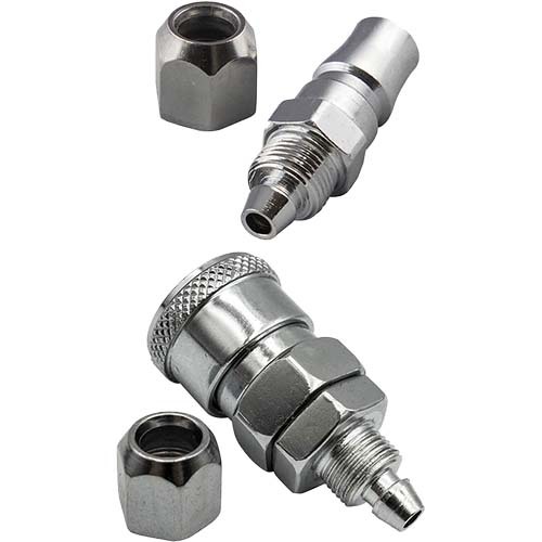 Champion Air Hose Repair Fitting Suits 3/8"-10mm Hose Steel (Nitto) - Pack of 3
