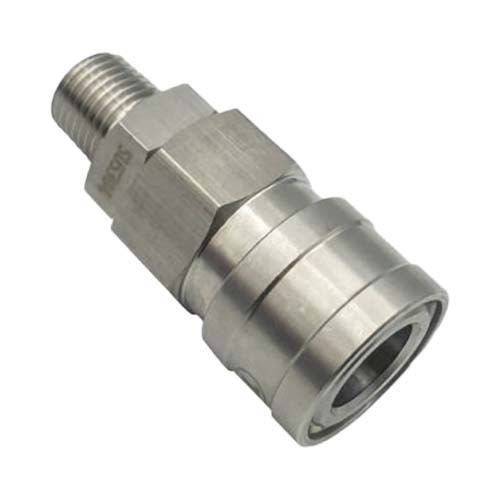 Champion CSM20SS Airline 1/4" Male Coupling - 304 Stainless Steel (Nitto) - Pack of 3