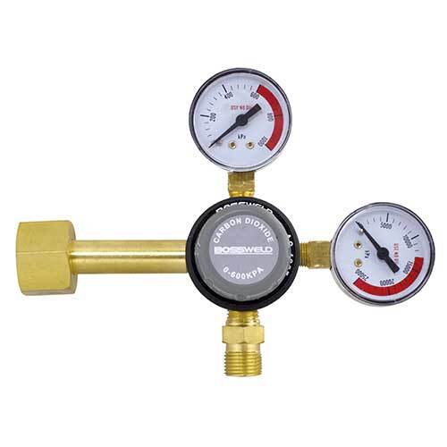 Bossweld Regulator CO2 Dual Stage Side Entry for Beverage