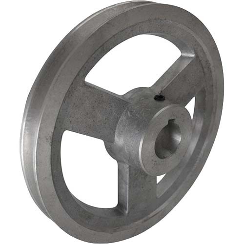 1B V Belt Pulley 14" Single Groove B Section 3/4" Bore, 3/16" Keyway - Al