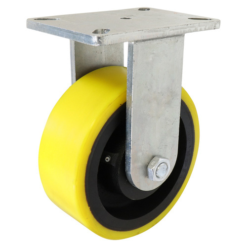 EasyRoll Castor Urethane/Cast Iron Fixed Plate 200mm X13A91K200