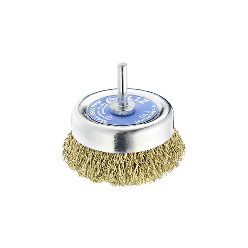 SIT Brass Crimped Cup Brush 75mm x M6  T70BRS