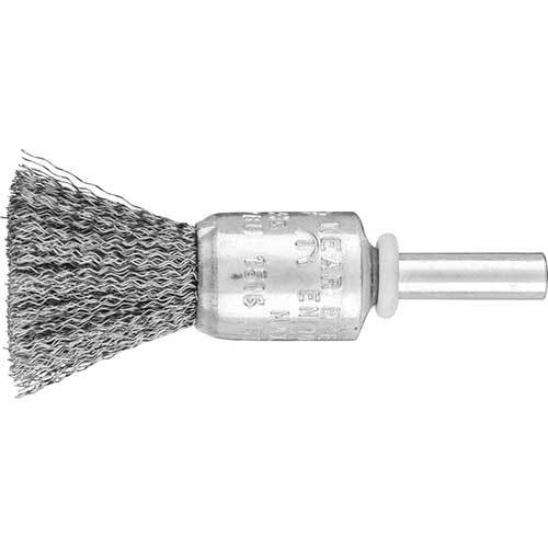 Pferd Pencil Brush Shaft Mounted Crimped Steel 15 x 16mm 0.35 Fil Dia 43704001