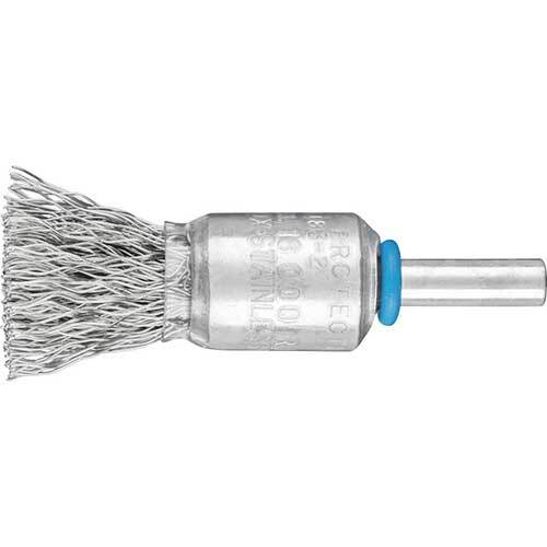 Pferd Pencil Brush Shaft Mounted Crimped Steel Inox 15 x 16mm 0.35mm Fil Dia 43704002