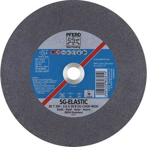 Pferd Low Speed Stationary Cut-Off Wheel Steel Inox 300mm 66323052 - Pack of 20