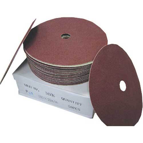 Pferd Floor Sanding Edger Disc Cloth 180mm Al Oxide 24 Grit 75600735 - Pack of 50