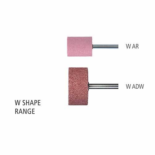 Pferd Mounted Point W Cylindrical Steel O Hardness 50 x 25mm 39101318 - Pack of 5