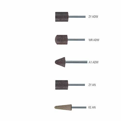 Pferd Mounted Point A Shape Al Oxide Mix ADW Brown 6 x 19mm 39101427 - Pack of 10