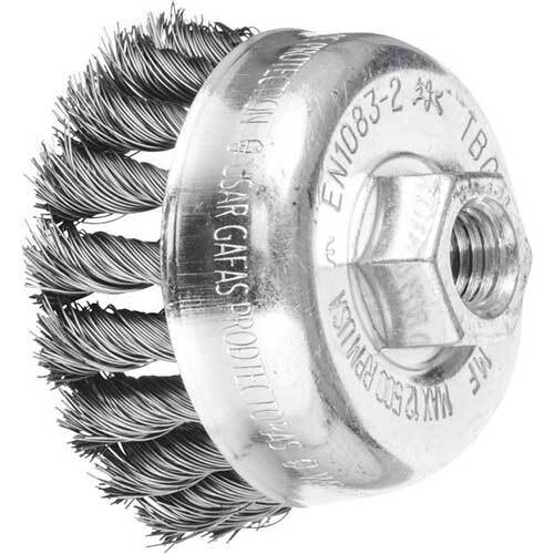 Pferd Cup Brush Twist Knot Steel TBG 65mm/M14 43305002