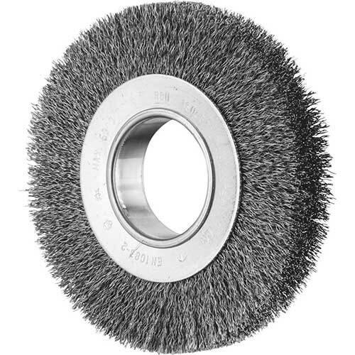 Pferd Wheel Brush with Arbor Hole Crimped with Adaptor 150 x 25mm 43505101