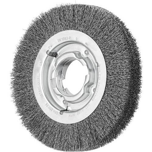 Pferd Wheel Brush with Arbor Hole Crimped Steel RBU 200 x 38mm 43506001