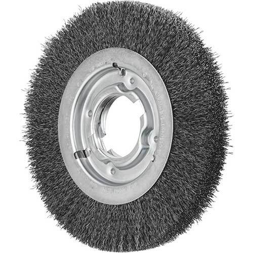 Pferd Wheel Brush with Arbor Hole Crimped ST with Adaptor Set 200 x 25mm 43506101