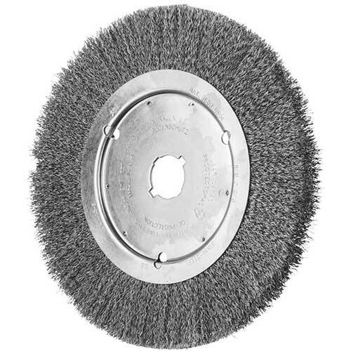 Pferd Wheel Brush with Arbor Hole Crimped RBU ST 250 x 20mm 43506505